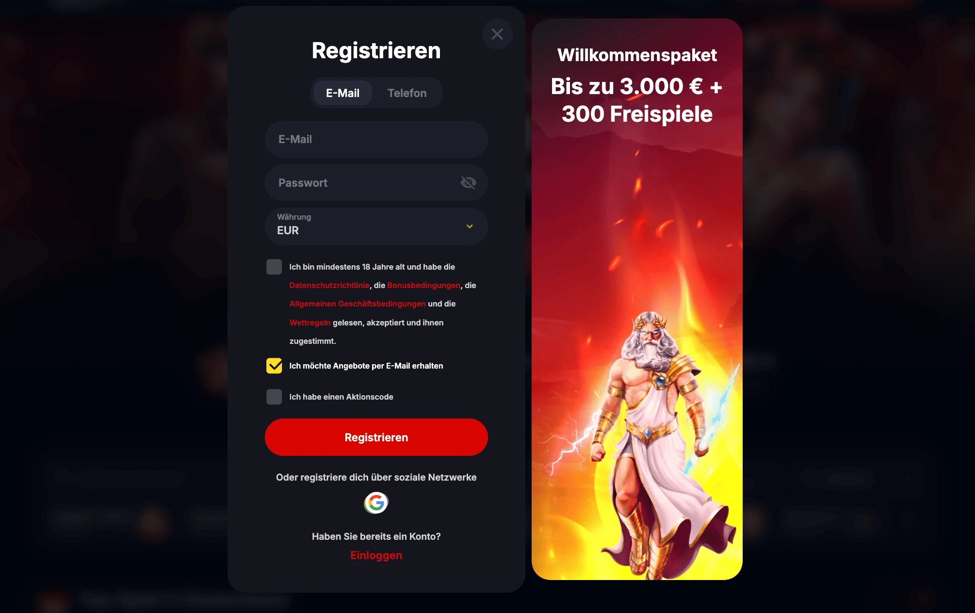 Der Startschuss ins Abenteuer &ndash; Die Yep Casino Registrierung